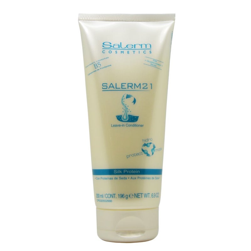 Salerm Cosmetics 21 LEAVEIN Conditioner B5 Provitamin Lipsomes  Silk Protein 69 oz  tube size